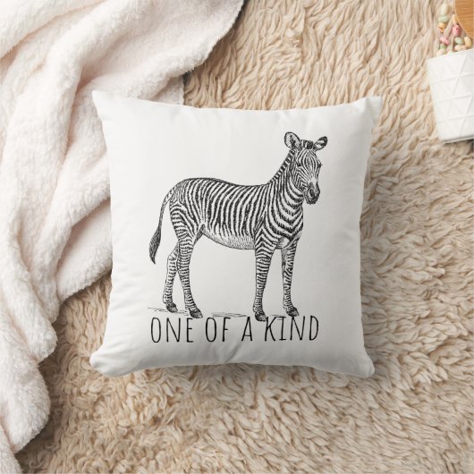 One Of A Kind Unique Zebra クッション (ブランケット)