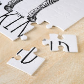 One Of A Kind Unique Zebra ジグソーパズル (側面)