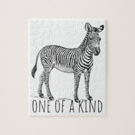 One Of A Kind Unique Zebra ジグソーパズル