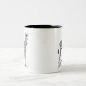 One Of A Kind Unique Zebra ツートーンマグカップ (中央)