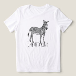 One Of A Kind Unique Zebra トライブレンドＴシャツ