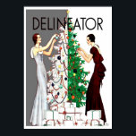 ONE-OF-A-KIND VINTAGE ART DECO COVERART POSTER ポスター<br><div class="desc">EARLY DELINEATOR COVERART - CUSTOM COLORIZED ONE-OF-A-KIND POSTER - A UNIQUE HOLIDAY ARTWORK TO BE ENJOYED FOR YEARS TO COME.  HAPPY HOLIDAYS!</div>
