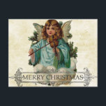 One-of a-Kind Vintage Christmas Card：エンジェルデザイン シーズンポストカード<br><div class="desc">美しい天使のモチーフを特徴とするヴィンテージのユニーククリスマスハガキで、休日のお祝いに懐かしいtouchを持って来なさい。このハガキはクリスマスの精神を完璧に捉え、デザインとクラシックの魅力を組み合わせ芸術的ている。それは天使の詳細なイラストレーションを示し、ホリデーシーズンの平和と喜びを象徴する。愛する人に温かいメッセージを送ったり、あなたの家のための装飾品として理想的な、このハガキは、ヴィンテージスタイルとクリスマスの伝統のすべての愛好家のための完璧な贈り物である。</div>