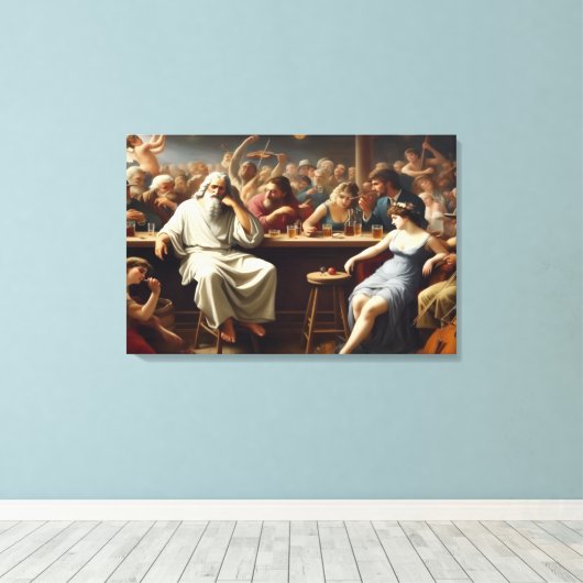 One Of Us キャンバスプリント (インサイチュ (ウッドフロア))