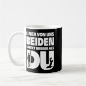 One Of Us Both Plays Better Than You Table Tennis  コーヒーマグカップ (左)