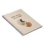 One Page at a Time Notebook - やる気を起こさせる Boho ノートブック (右側)