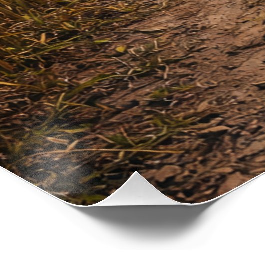 One Path Forward – Minimalist Symbolic Landscape ポスター (コーナー)