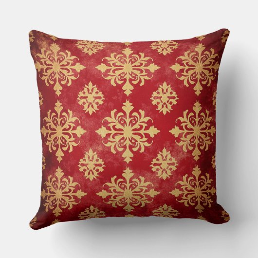 One Photo Custom Holiday Snowflake  クッション (裏面)