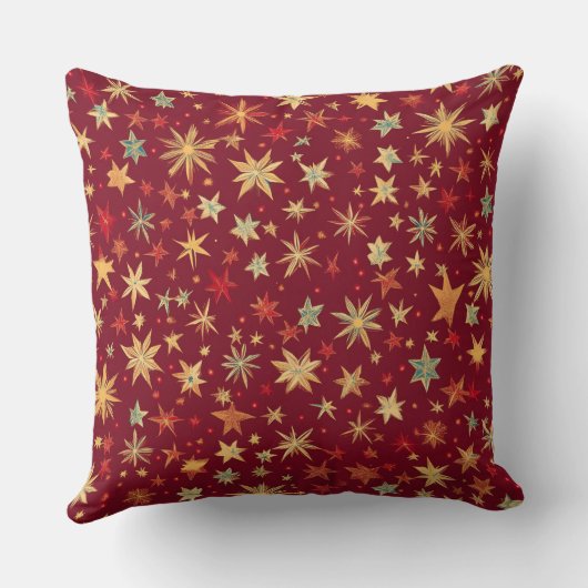 One Photo Custom Holiday Snowflake  クッション (裏面)