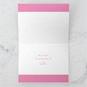 ONE Photo Letters Pink Girls 1st誕生日 カード (内部)