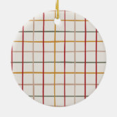 One Photo Modern Colorful My First Christmas セラミックオーナメント (裏面)