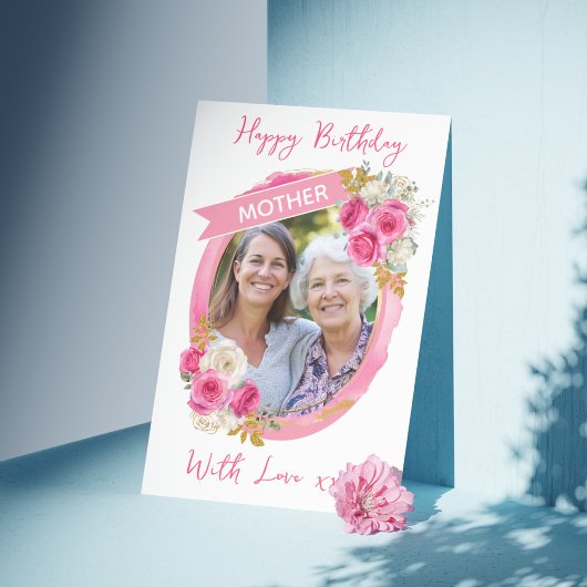 One Photo Mothers Birthday/Mothers Day Card カード