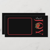 ONE PHOTO RED JOY / POINSETTIA シーズンカード (正面/裏面)