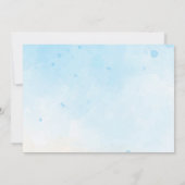 One Photo Whale 5th Birthday  Party Invitation 招待状 (裏面)