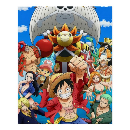 ONE PIECE 麦わらの一味 ポスター (正面)