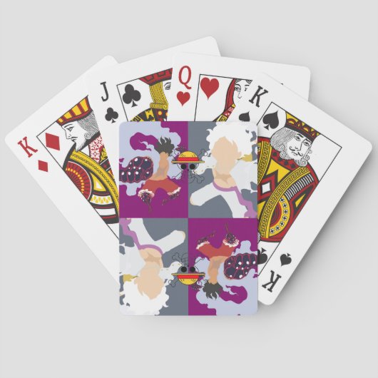 One Piece Monkey D Luffy Snake Man and Gear Five  トランプ (裏面)