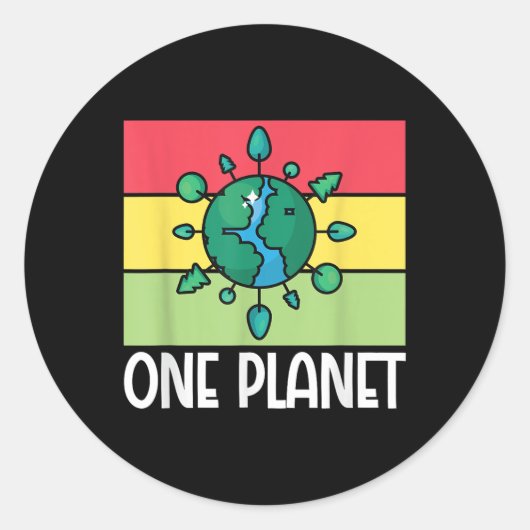 One Planet Environmental Protectionアクセス ラウンドシール (正面)