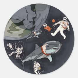 One Planet One Chance - Earth Day(Cartoon Texture) ラウンドシール