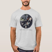 One Planet One Chance - Earth Day(Cartoon Texture) Tシャツ (正面)