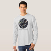 One Planet One Chance - Earth Day(Cartoon Texture) Tシャツ (正面フル)