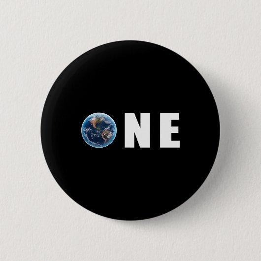 One Planet Take 気に Of It Earth Day Equipment Gift 缶バッジ (正面)