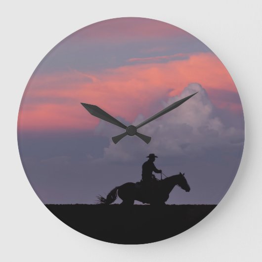 One Rider, One Horizon ラージ壁時計 (正面)