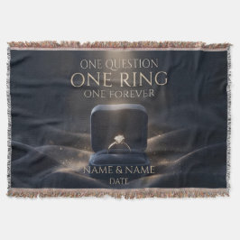 One Ring One Forever Romantic Marriage Proposal スローブランケット