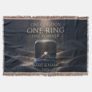 One Ring One Forever Romantic Marriage Proposal スローブランケット