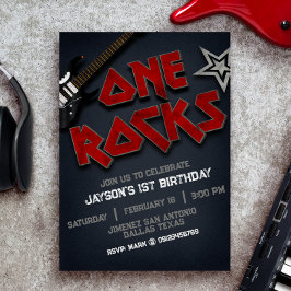 One Rocks - 1st 誕生日 招待状
