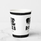 One Rocks Guitar Pick 1st Birthday Party 紙コップ (右)