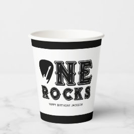 One Rocks Guitar Pick 1st Birthday Party 紙コップ