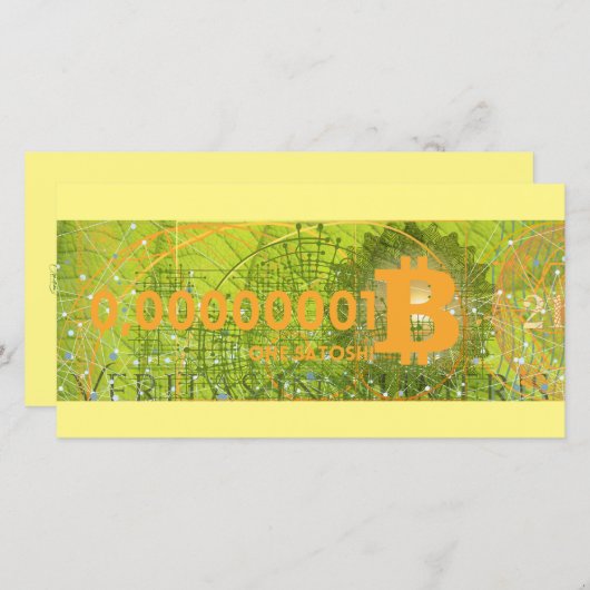 One Satoshi サンキューカード (正面/裏面)