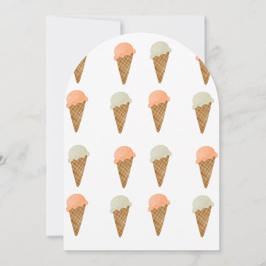 One Scoop Wonder! 招待状 (裏面)