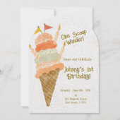 One Scoop Wonder! 招待状 (正面)