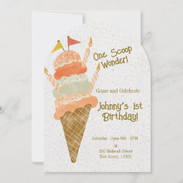 One Scoop Wonder! 招待状