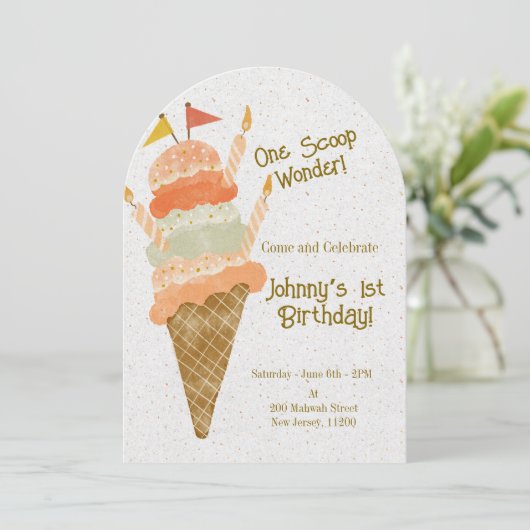 One Scoop Wonder! 招待状 (スタンド正面)