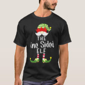 One Sided Elf Group Christmas Pajama Party Tシャツ (正面)