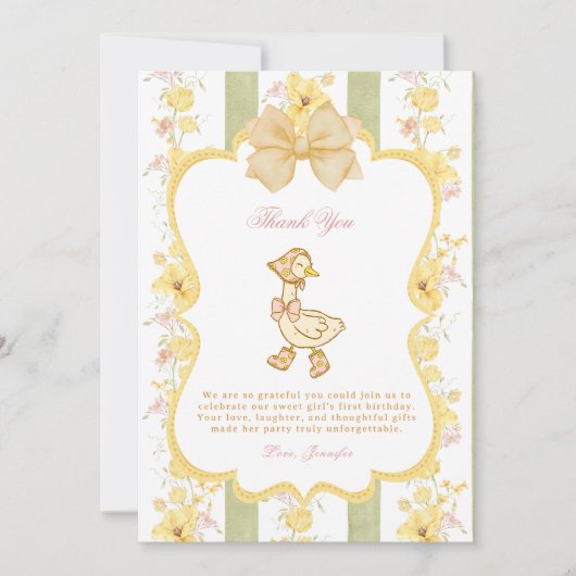 One Silly Goose  サンキューカード (正面)