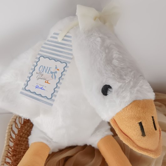 One Silly Goose 1st Birthday Adoption Stuffie ギフトタグ