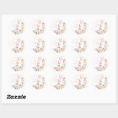 One Silly Goose 1st Birthday Favor Sticker ラウンドシール (シート)