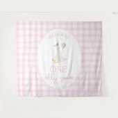 One Silly Goose 1st  Birthday Personalized Banner  タペストリー (正面(横))