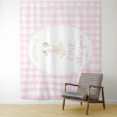 One Silly Goose 1st  Birthday Personalized Banner  タペストリー (インサイチュ)