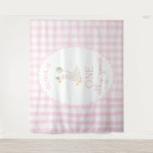 One Silly Goose 1st  Birthday Personalized Banner  タペストリー (正面)