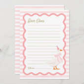 One Silly Goose 1st Birthday Time Capsule Cards 招待状 (正面/裏面)