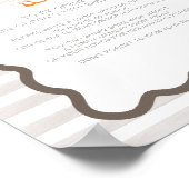 One Silly Goose 1st Birthday Time Capsule Sign ポスター (角)