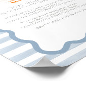 One Silly Goose 1st Birthday Time Capsule Sign ポスター (角)