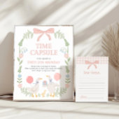 One Silly Goose 1st Birthday Time Capsule Sign ポスター