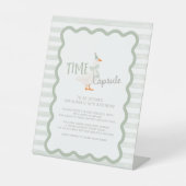 One Silly Goose 1st Birthday Time Capsule Sign 台座サイン (正面)