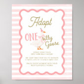 One Silly Goose Adoption Sign ポスター (正面)