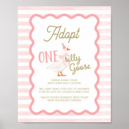 One Silly Goose Adoption Sign  ポスター